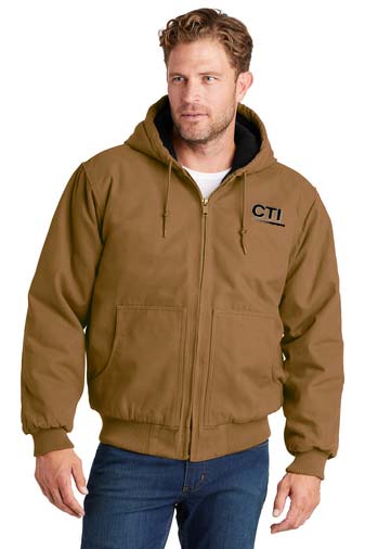 [CSJ41_5081] CornerStone Washed Duck Cloth Insulated Hooded Work Jacket